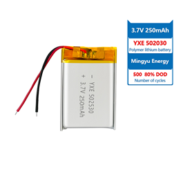 3.7 V 锂离子电池102023-400mah
